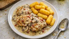 Cuisses de poulet au vin blanc, crème et champignons : le mijoté qui réconforte