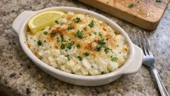 Brandade de morue façon Portugal : crémeuse, citronnée et juste dorée au four