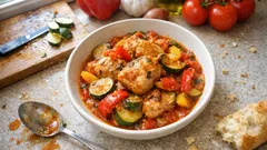 Poulet basquaise aux courgettes : la version en cocotte qui mijote sans effort