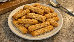 Bachkoutou tunisien : des biscuits bien croquants au sésame et à l’amande