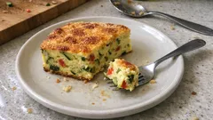 Flan salé courgette et poivron rouge : fondant, doré et facile au four