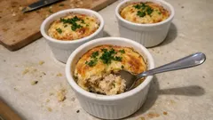 Petits flans au thon faciles : l’entrée fondante prête avec des ingrédients du placard