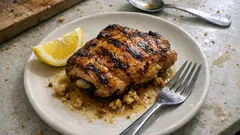 Cuisses de poulet marinées à la plancha : juteuses, dorées et parfumées aux épices