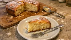 Gâteau au yaourt aux pommes (et compote) : moelleux, simple et toujours réussi