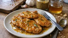 Escalopes de porc moutarde-miel au four : une marinade express qui change tout