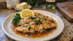 Filets de perche meunière : dorés au beurre noisette, prêts en quelques minutes