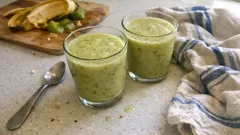 Smoothie kiwi, banane et pomme : crémeux en 4 ingrédients, prêt en 5 minutes