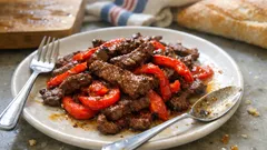 Bœuf mariné aux épices à la plancha : lanières juteuses prêtes en 5 minutes