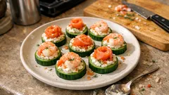 Toasts de concombre au fromage frais citron-aneth : l’apéro léger sans pain