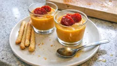 Verrines potimarron-chorizo : une crème onctueuse et relevée, facile à préparer