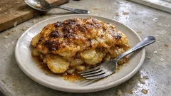 Gratin de pommes de terre au bouillon de bœuf : fondant, doré, sans crème