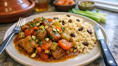 Tajine de porc au miel et aux abricots secs : tendre, parfumé et facile à réussir