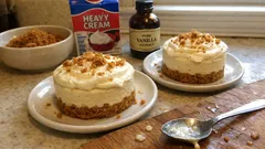 Cheesecakes sans cuisson aux spéculoos : une crème légère qui se tient à tous les coups