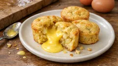 Moelleux aux asperges au cœur coulant de hollandaise : l’entrée qui fait son effet