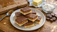 Twix maison façon millionaire shortbread : trois couches nettes, ultra gourmandes