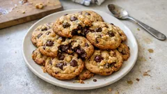 Cookies américains fondants au centre, croustillants bords : l’astuce expresso en poudre