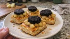 Feuilletés boudin noir & pomme : des bouchées croustillantes prêtes en 20 minutes