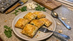 Ravioles feuilletées roquette & brocciu au four : dorées et prêtes en 15 minutes