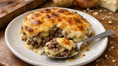 Gratin de pommes de terre à la viande hachée : fondant, gratiné, facile au four